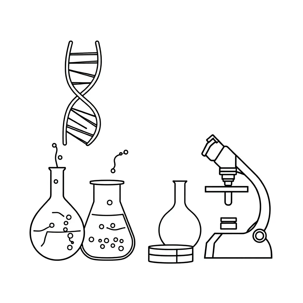 DNA and genetics illustration