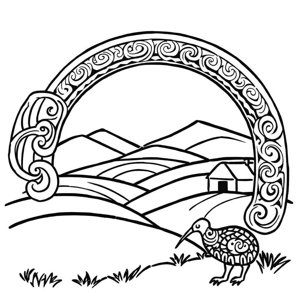 Rainbow with vocabulary words