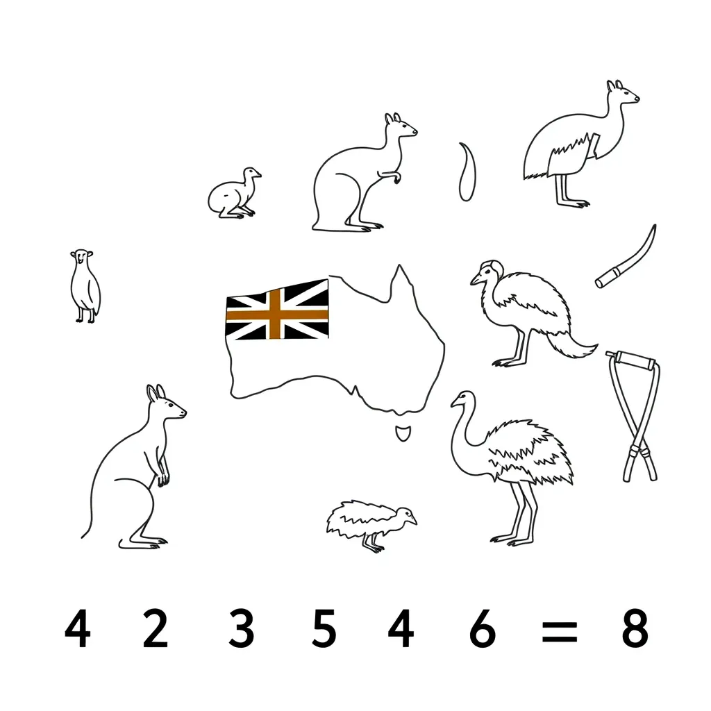 Numbers and mathematical symbols illustration