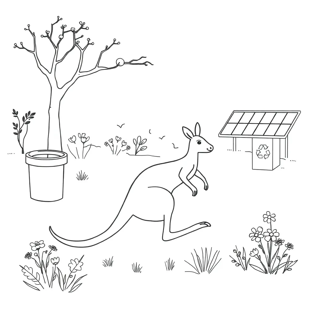 Recycling and sustainability illustration