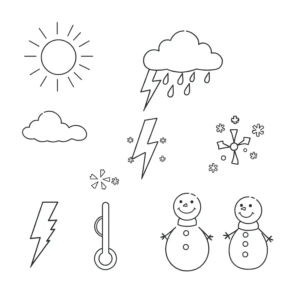 Weather symbols and Māori patterns