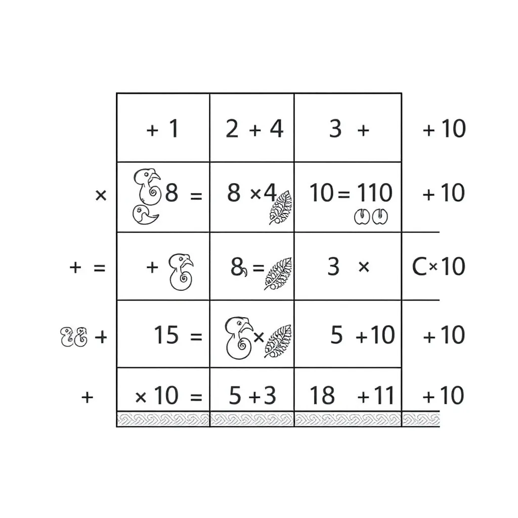Times tables grid illustration