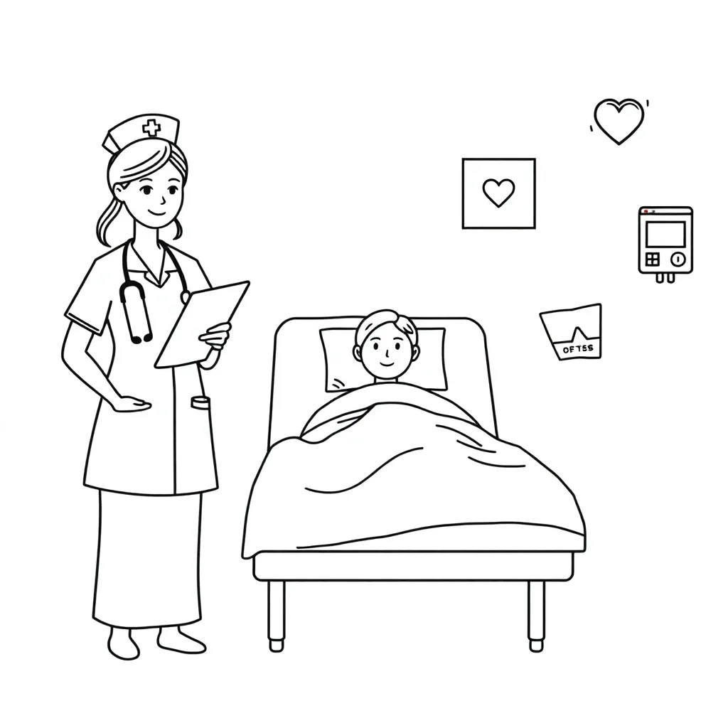 Healthcare professional reviewing patient chart