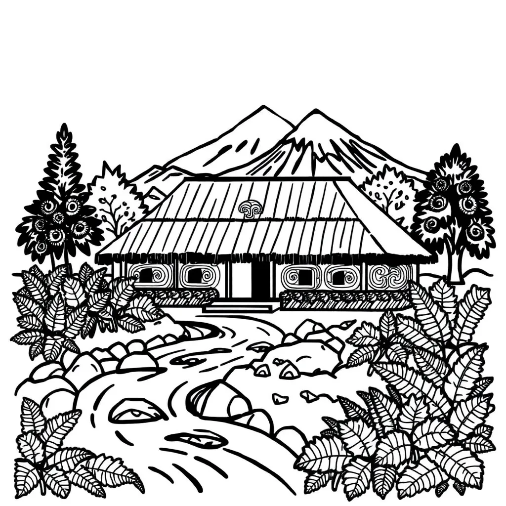 Natural objects like leaves, stones and pinecones