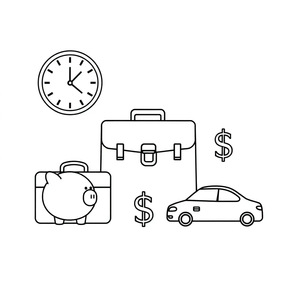 Life skills worksheet illustration