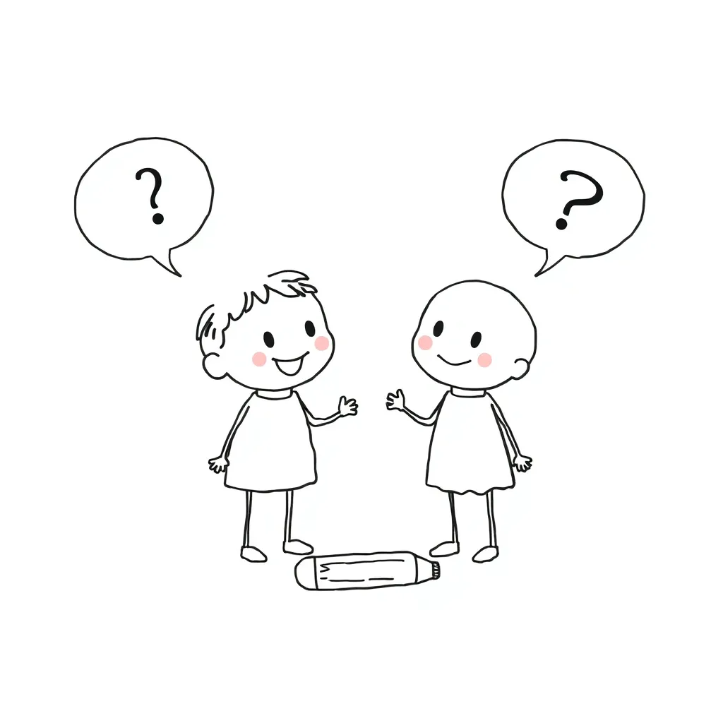Anime characters speaking with speech bubbles