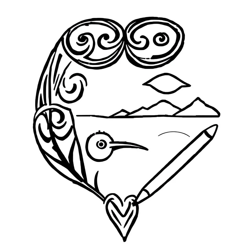 Handwriting illustration