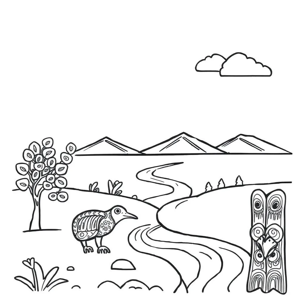Creative writing illustration with pen and paper