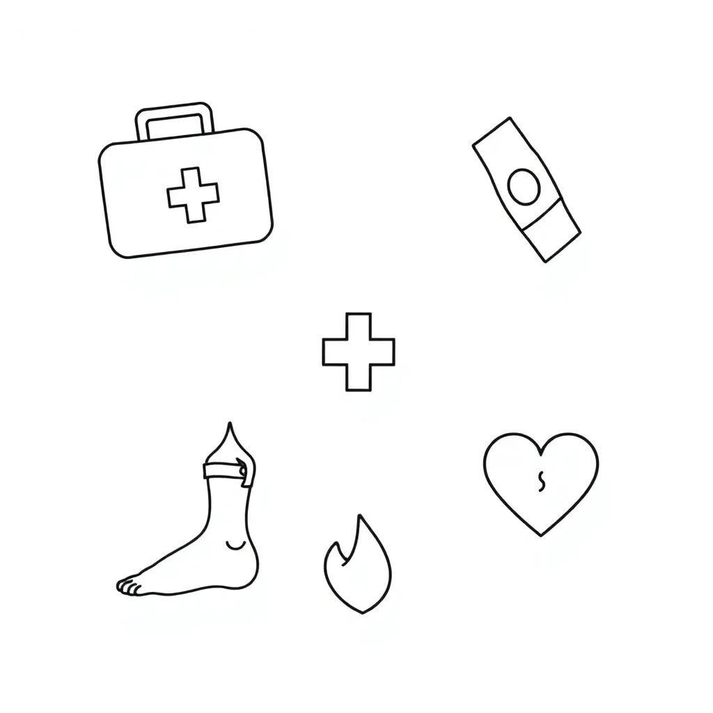 First aid kit illustration