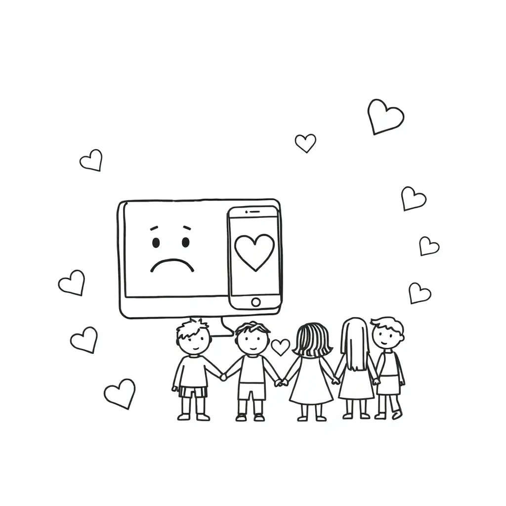 Digital safety illustration