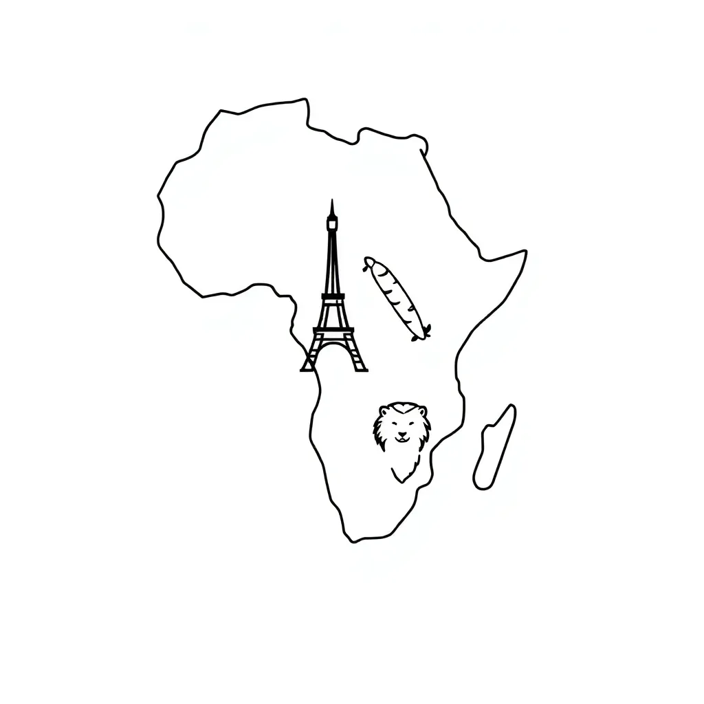 Carte de l'Afrique coloniale française