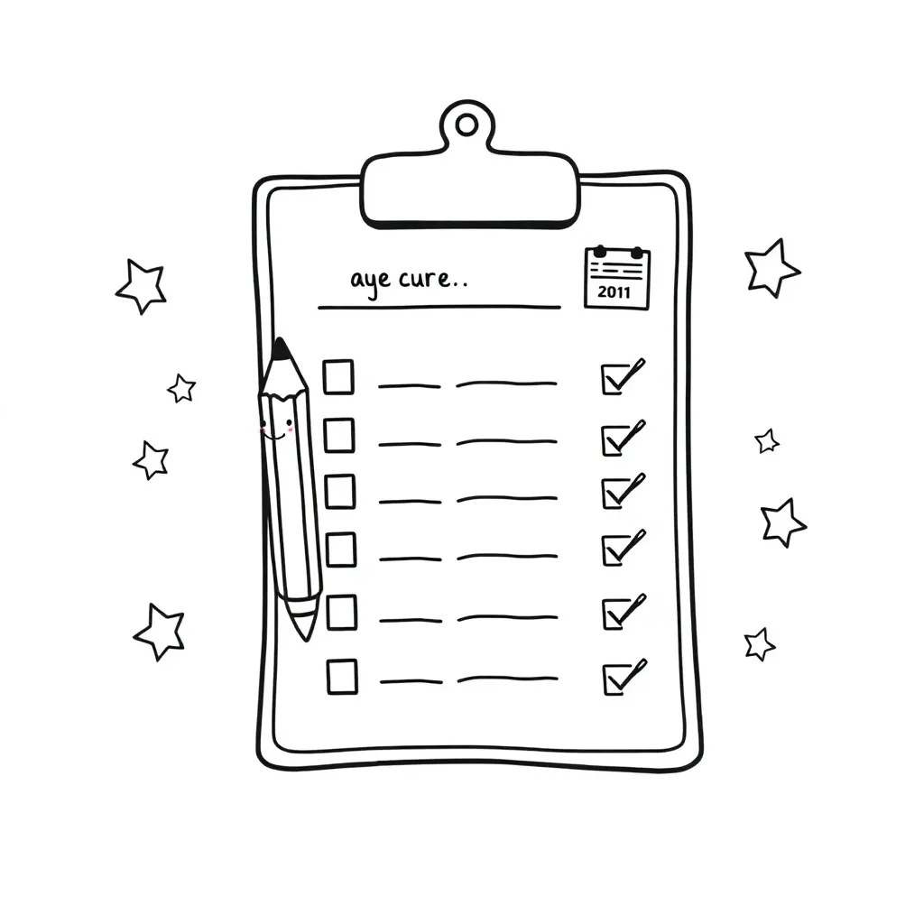 Student proofreading checklist