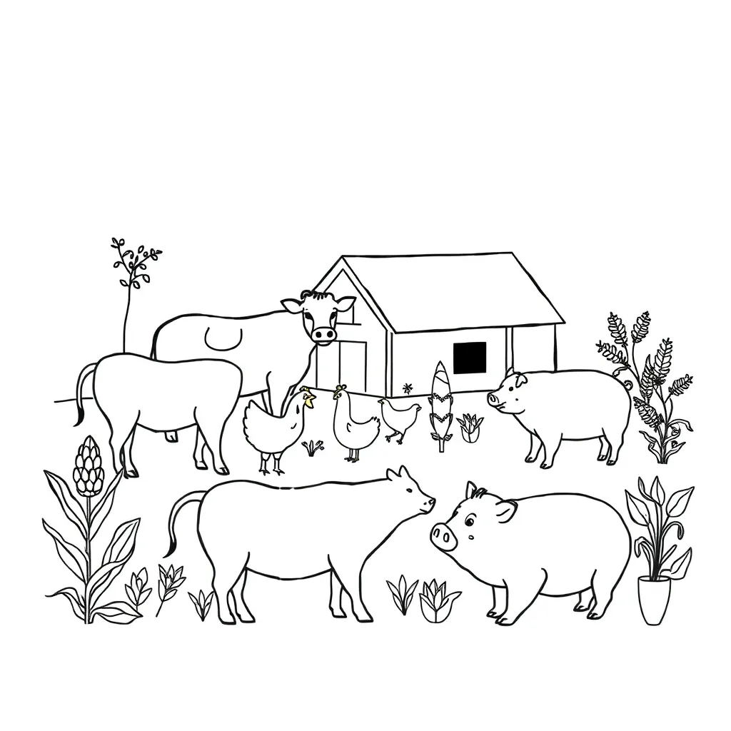 Various dog breeds showing selective breeding results