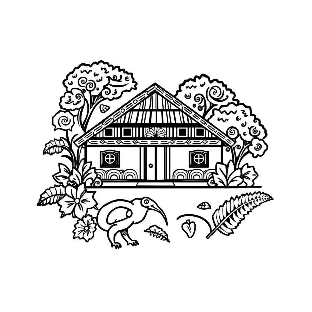 Māori creative writing illustration