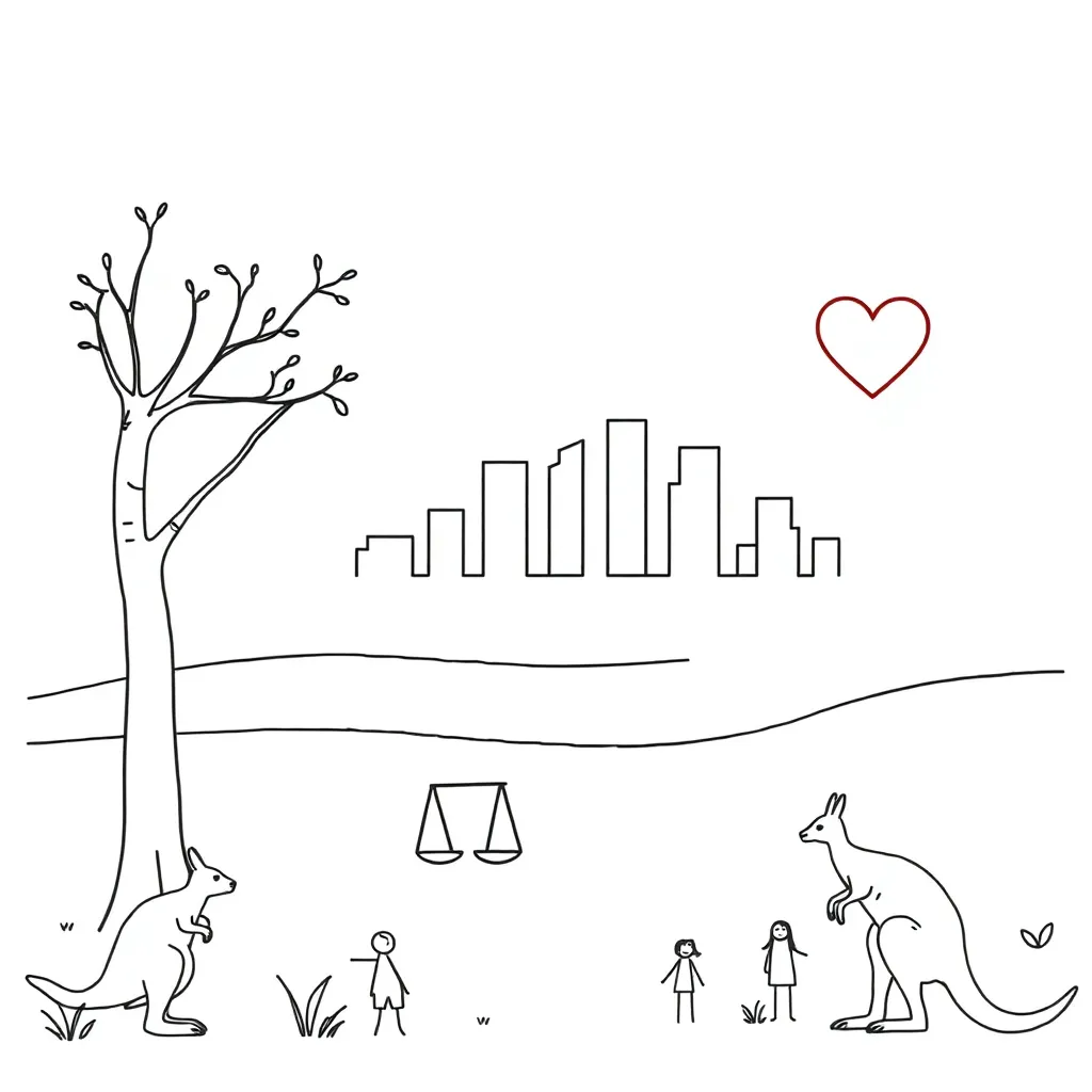 Ethical dilemma illustration