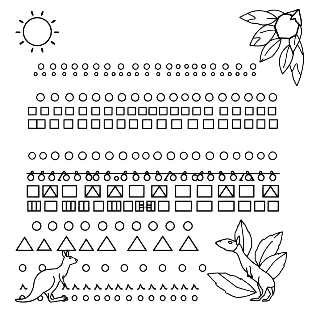 Geometric patterns with shapes