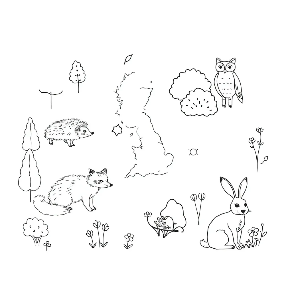 Various animals illustration