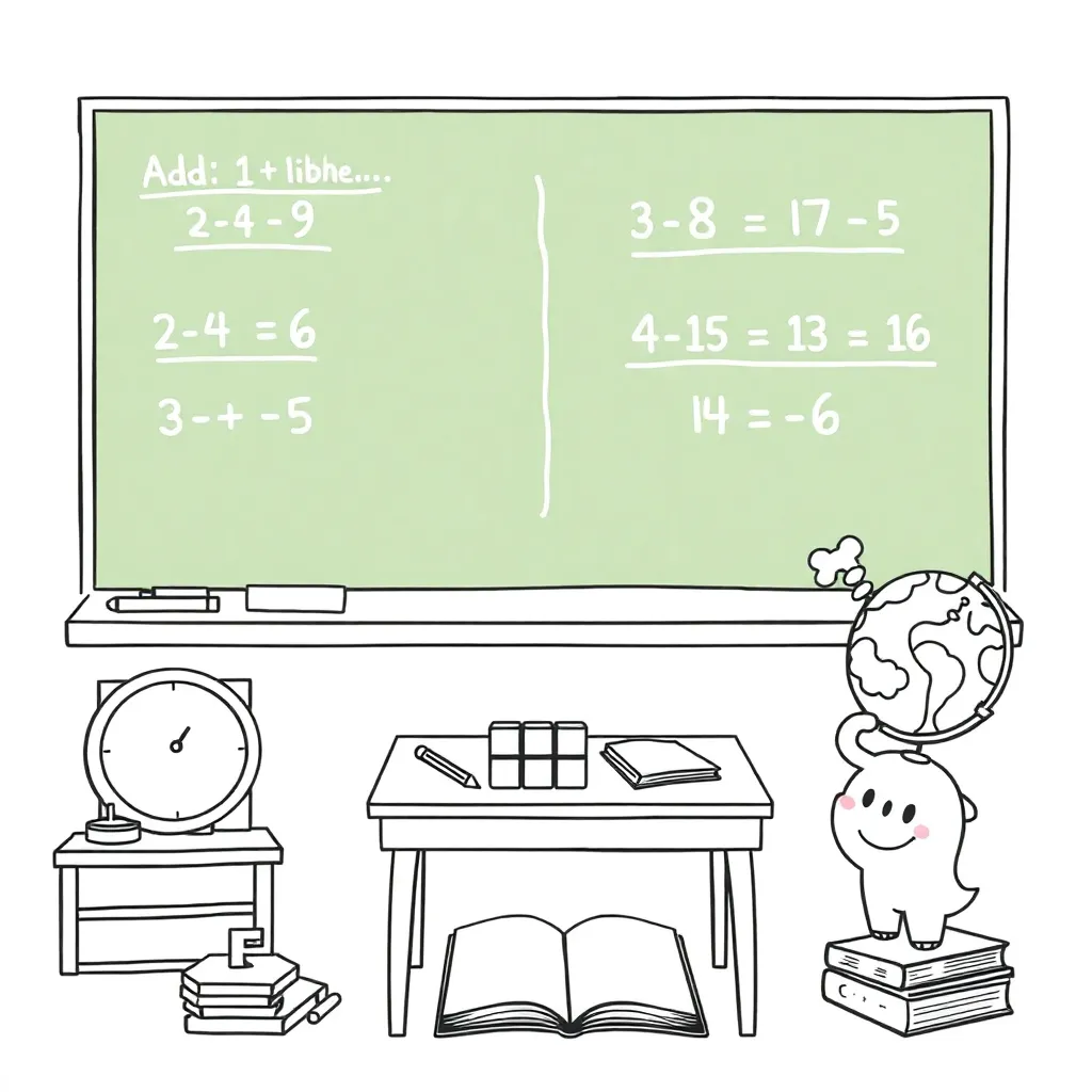Base ten blocks illustration