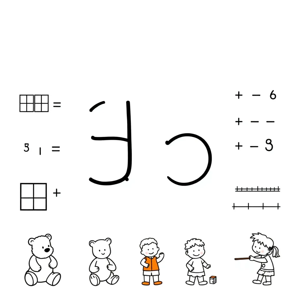 Base ten blocks illustration