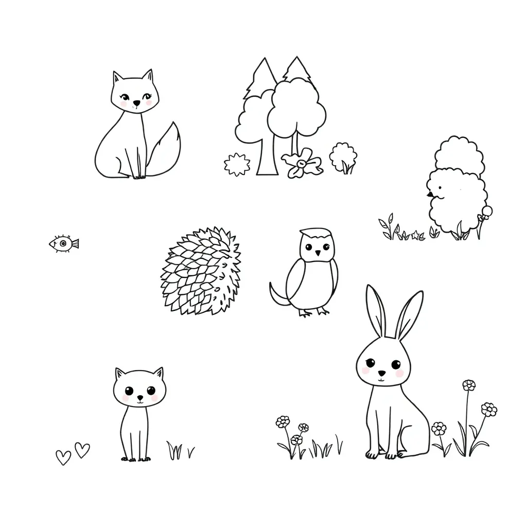 Various animals illustration