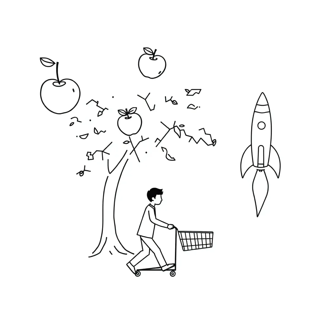 Newton's Laws illustration showing forces and motion