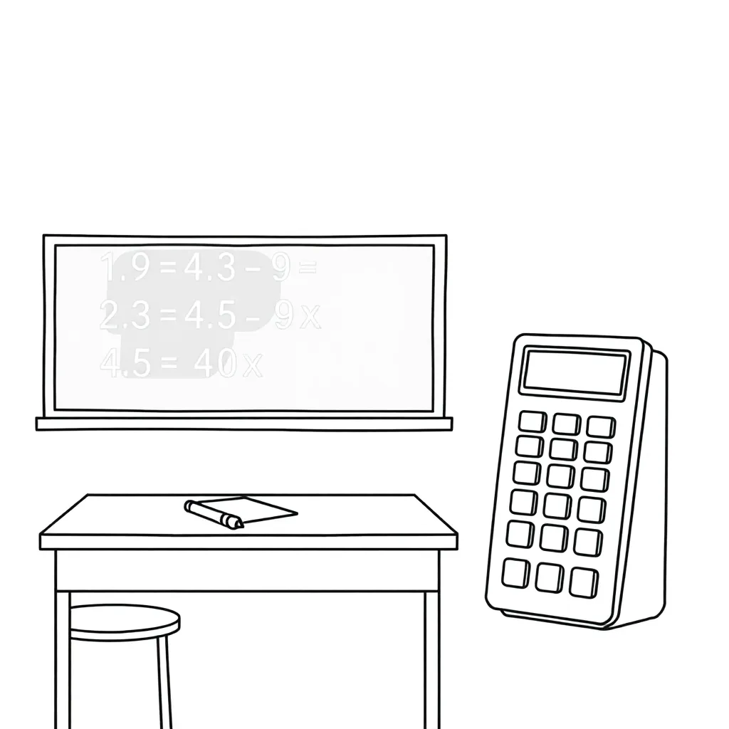 Decimal subtraction illustration