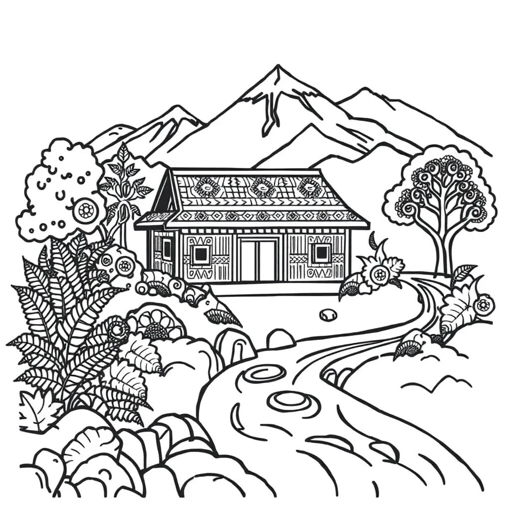 Māori pepeha illustration