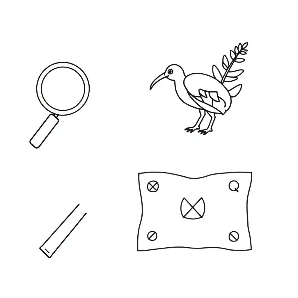Data collection and art tools illustration