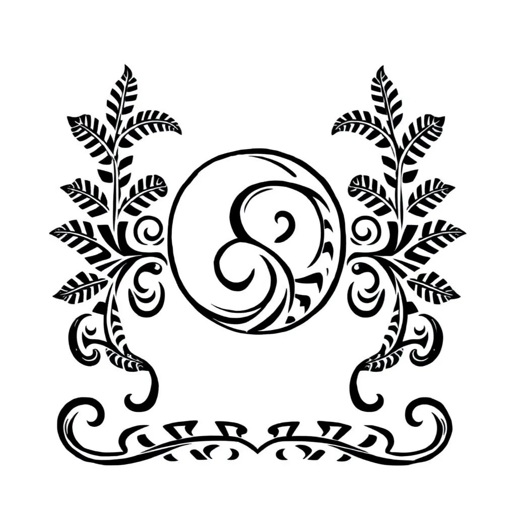 Symmetrical butterfly illustration