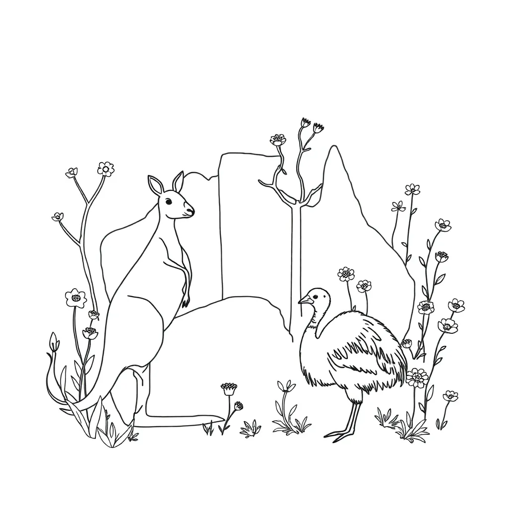 Wildlife conservation illustration