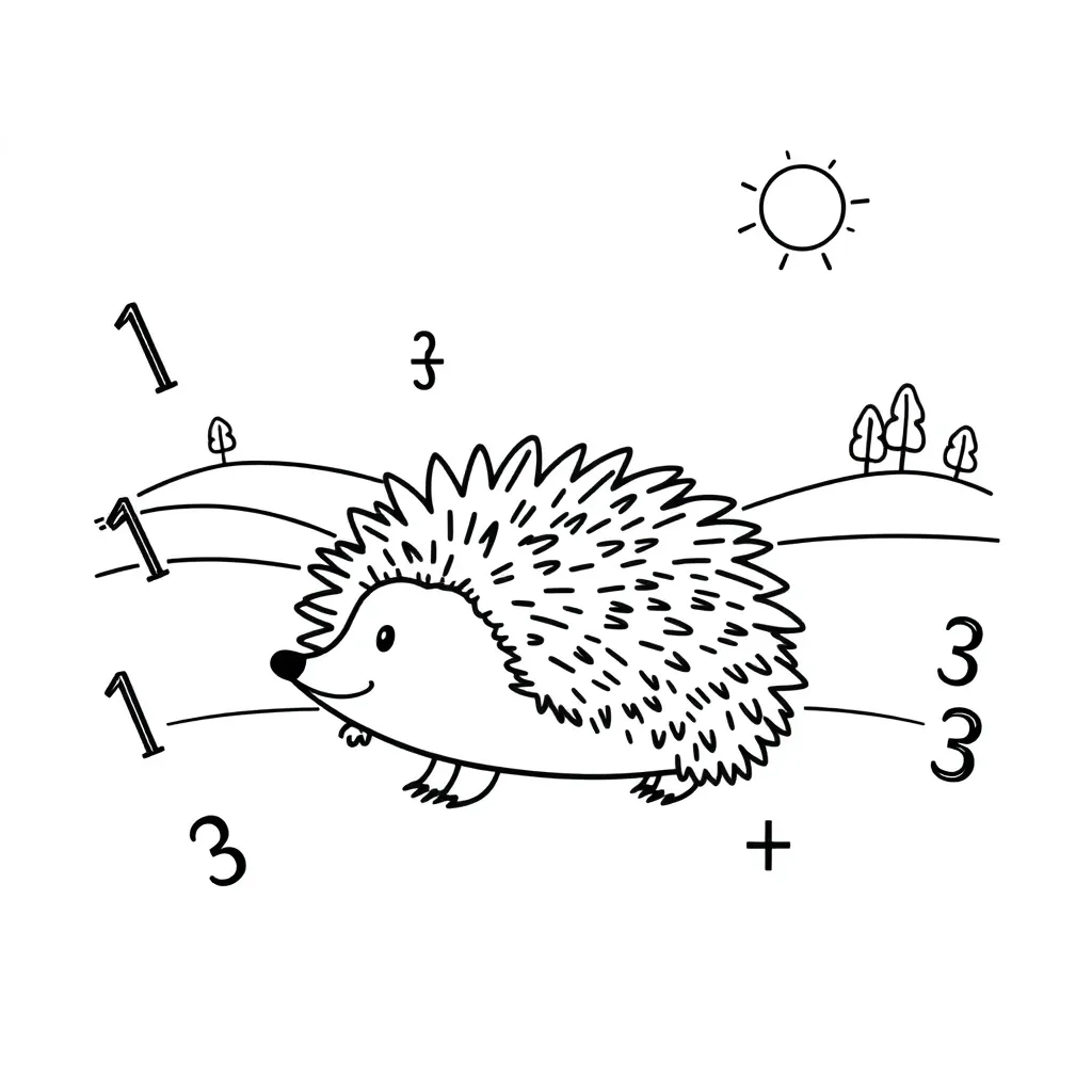 Mental maths brain illustration