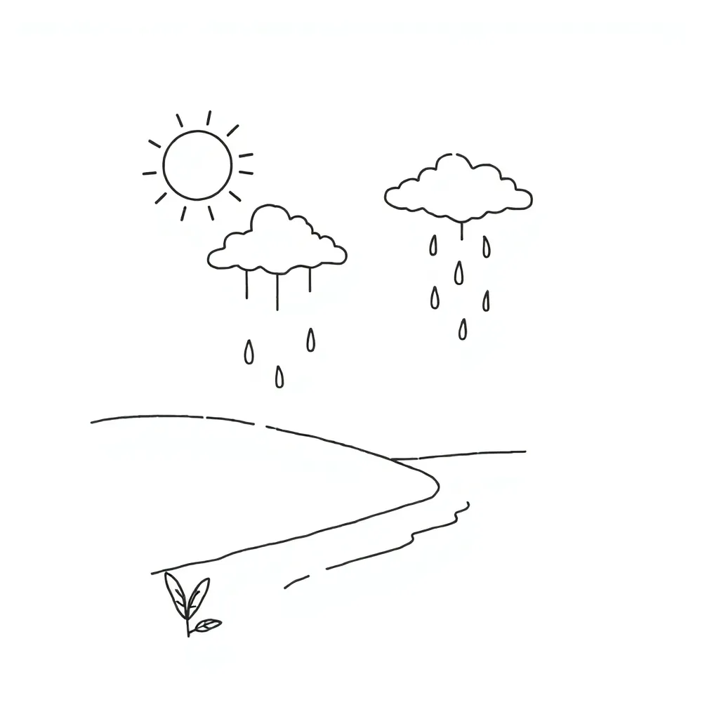Water cycle diagram