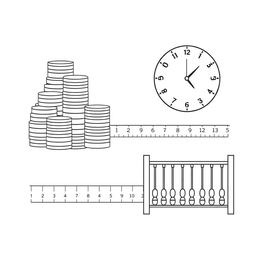 Place value chart with numbers