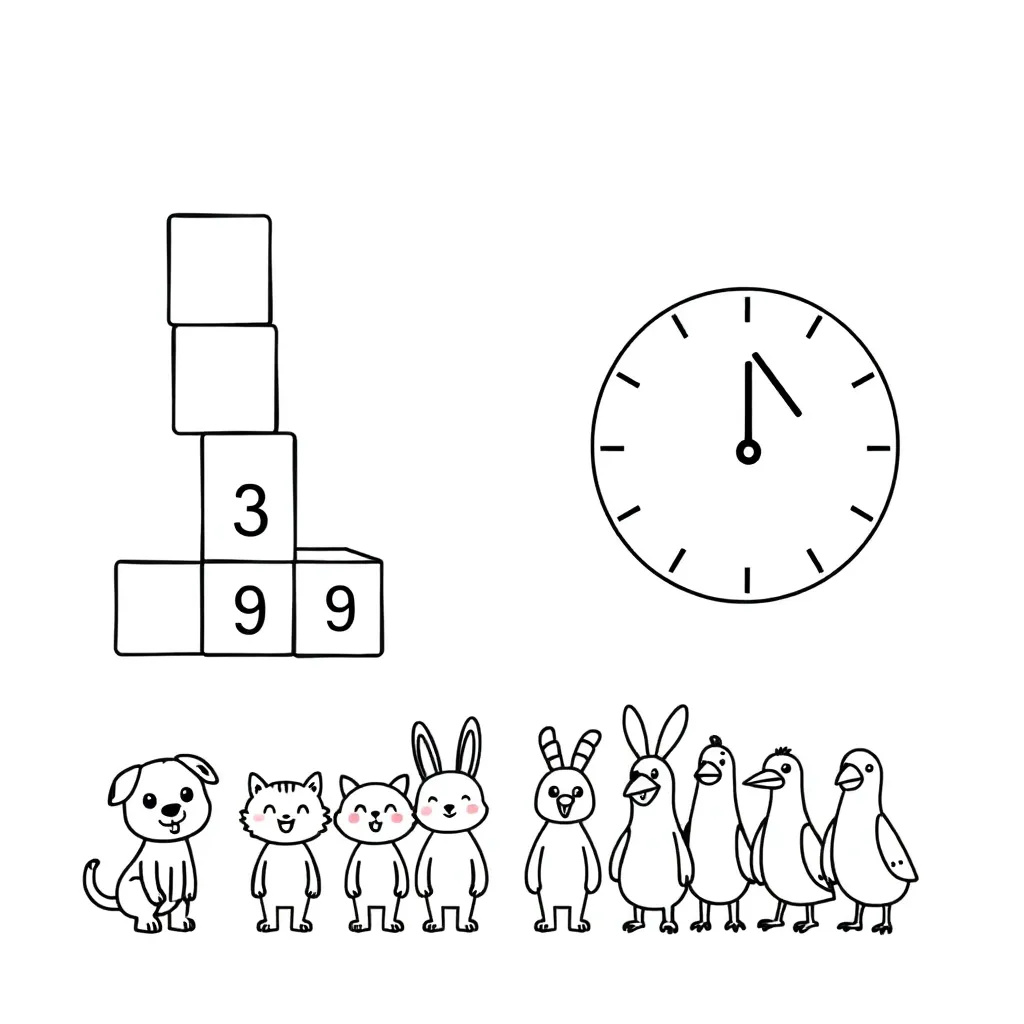 Numbers and rounding illustration
