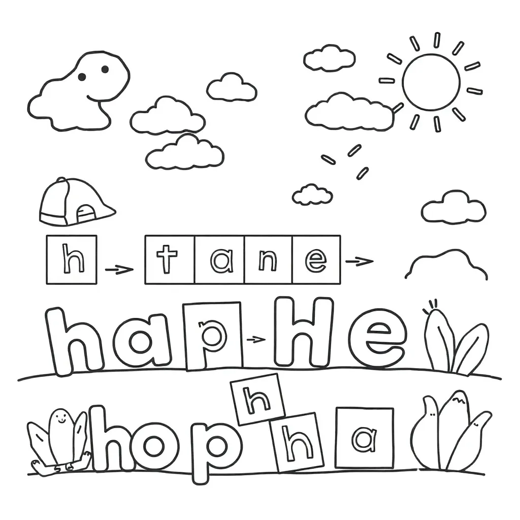 Parent and child building words with letter tiles