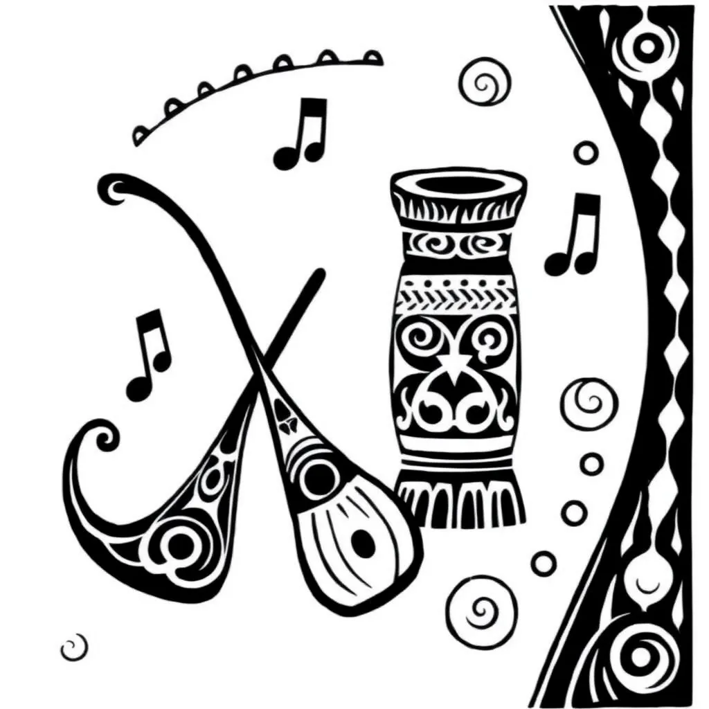 Musical notes and clapping hands illustration