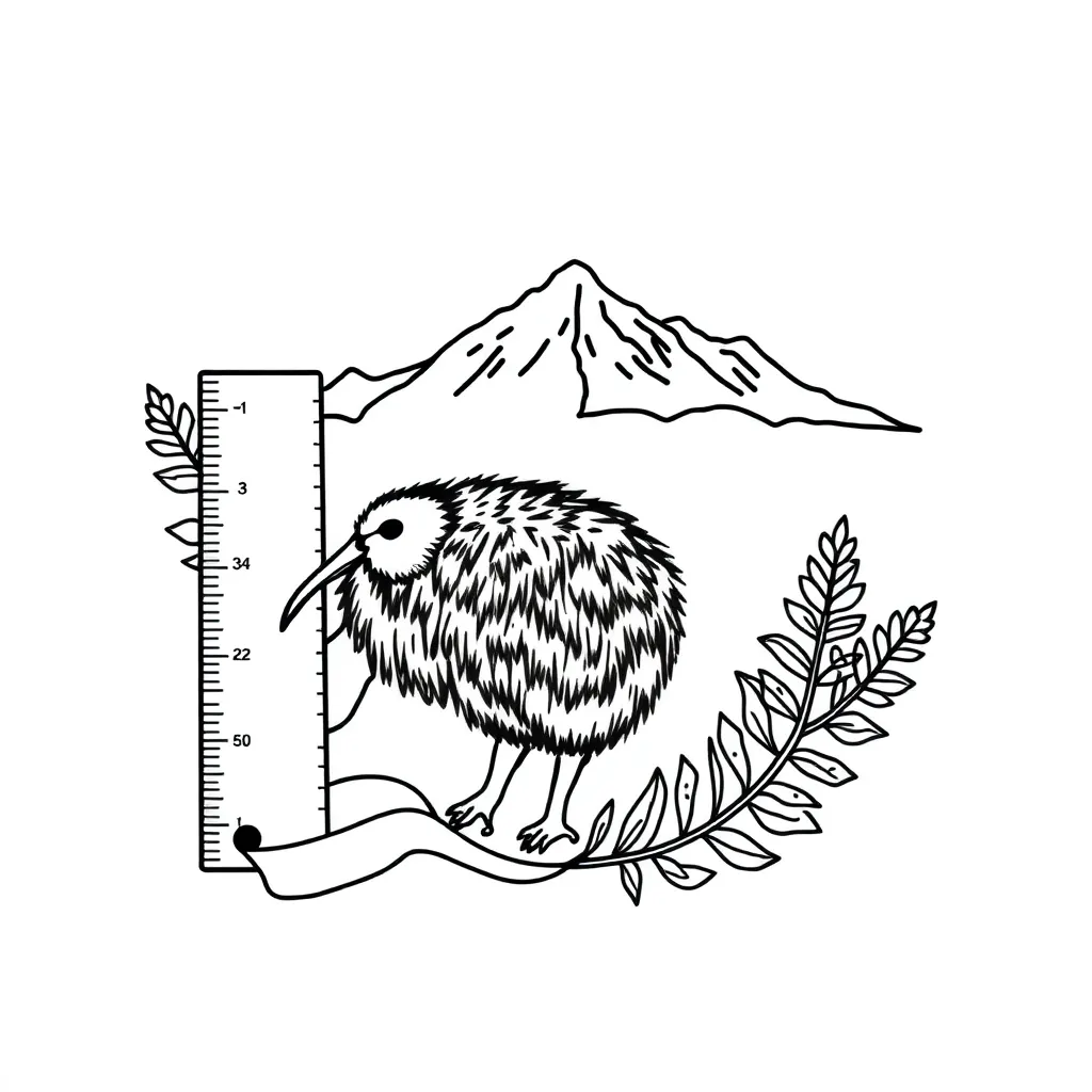 Metric measurement tools and conversion chart
