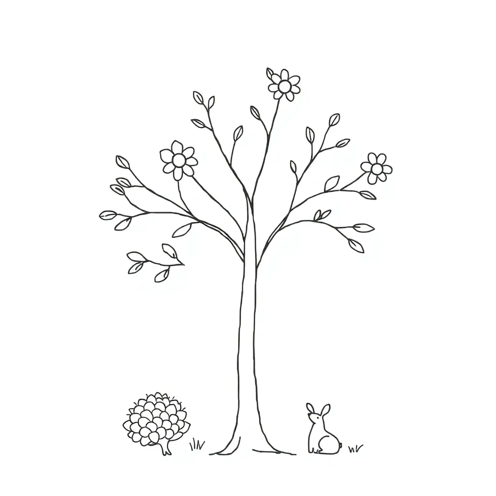 Syllables worksheet illustration