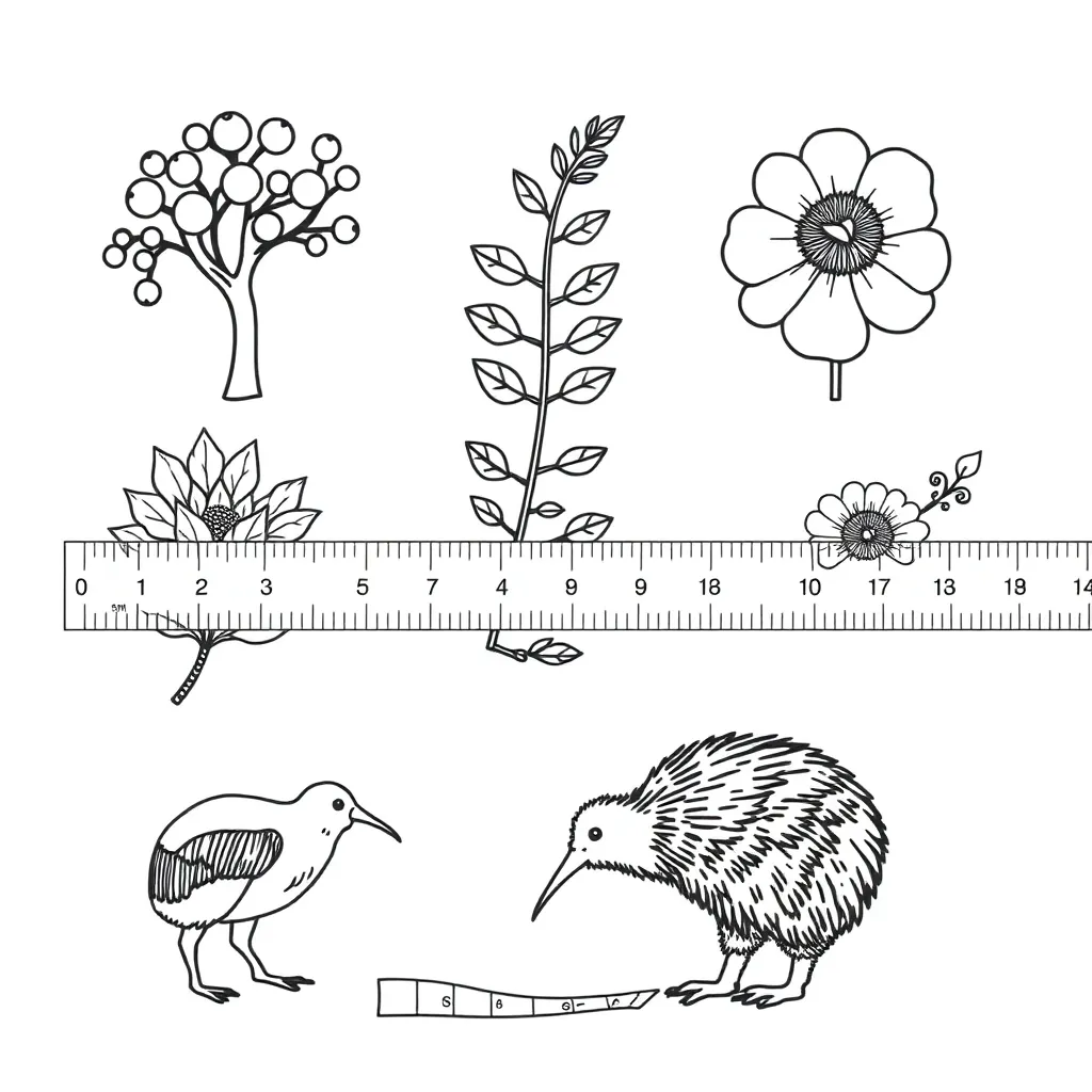 Ruler and measuring tape illustration