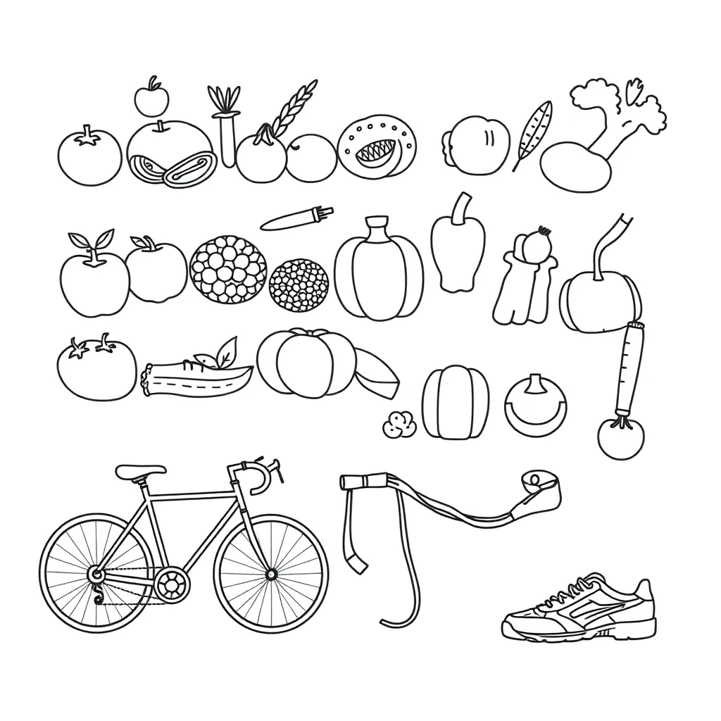 Happy children eating healthy foods