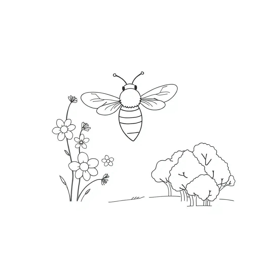 Spelling bee illustration