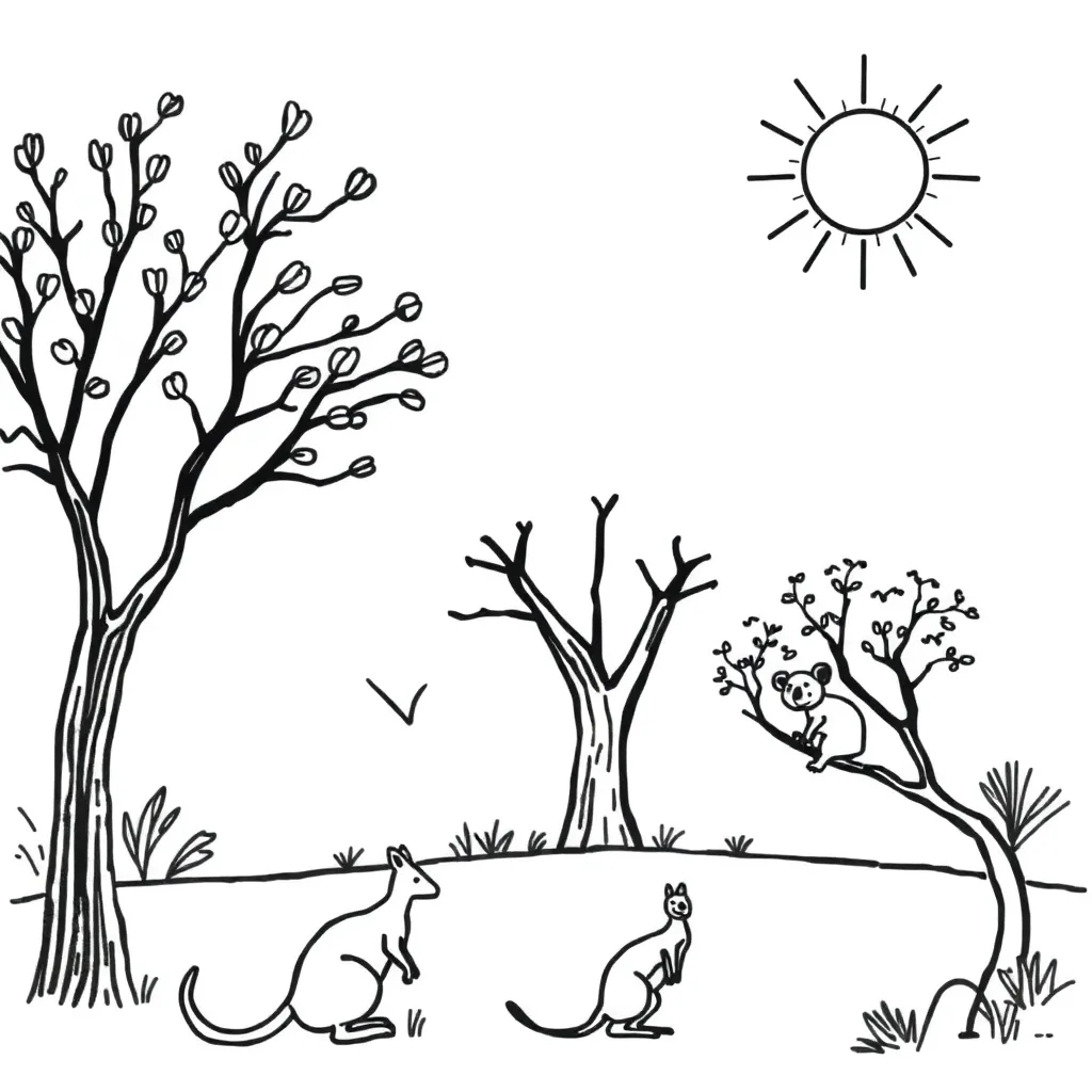 Story setting map illustration