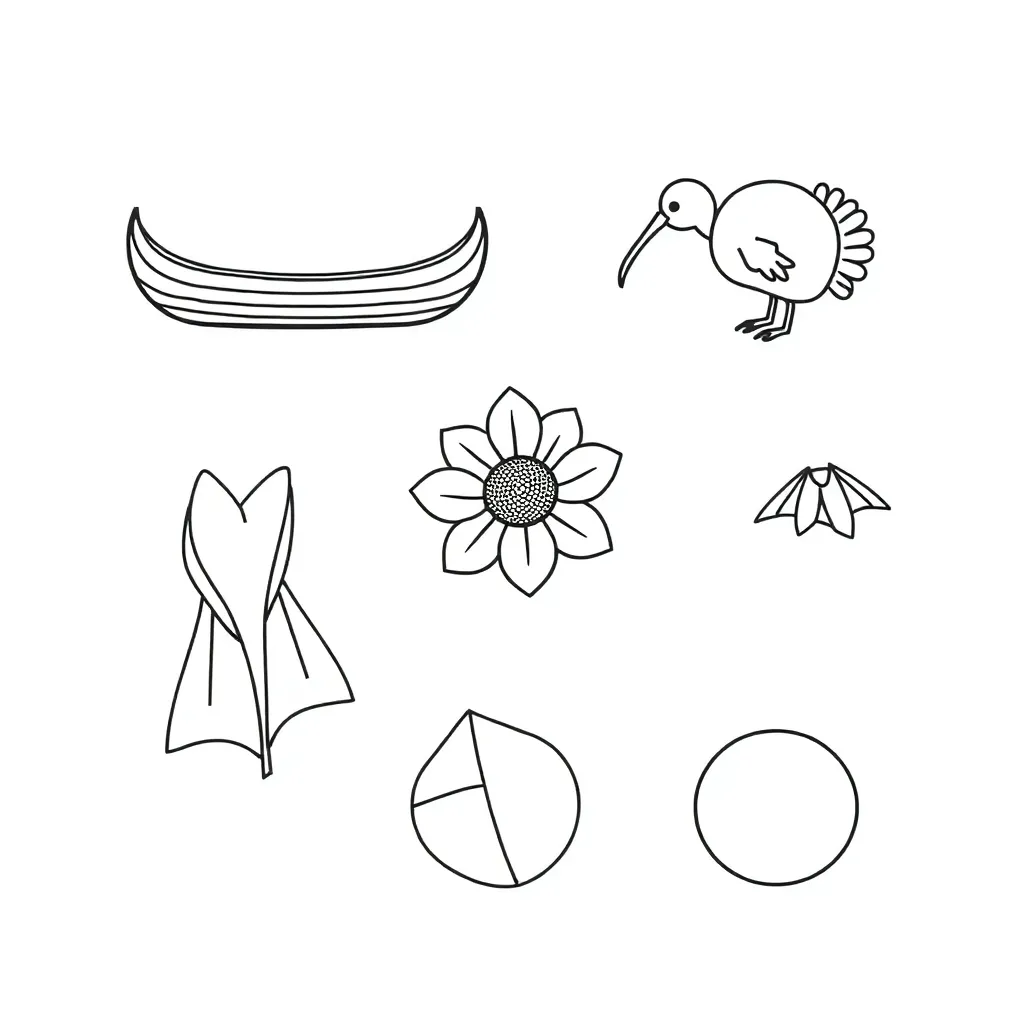 Various materials like wood, metal, plastic, fabric, paper and rubber objects