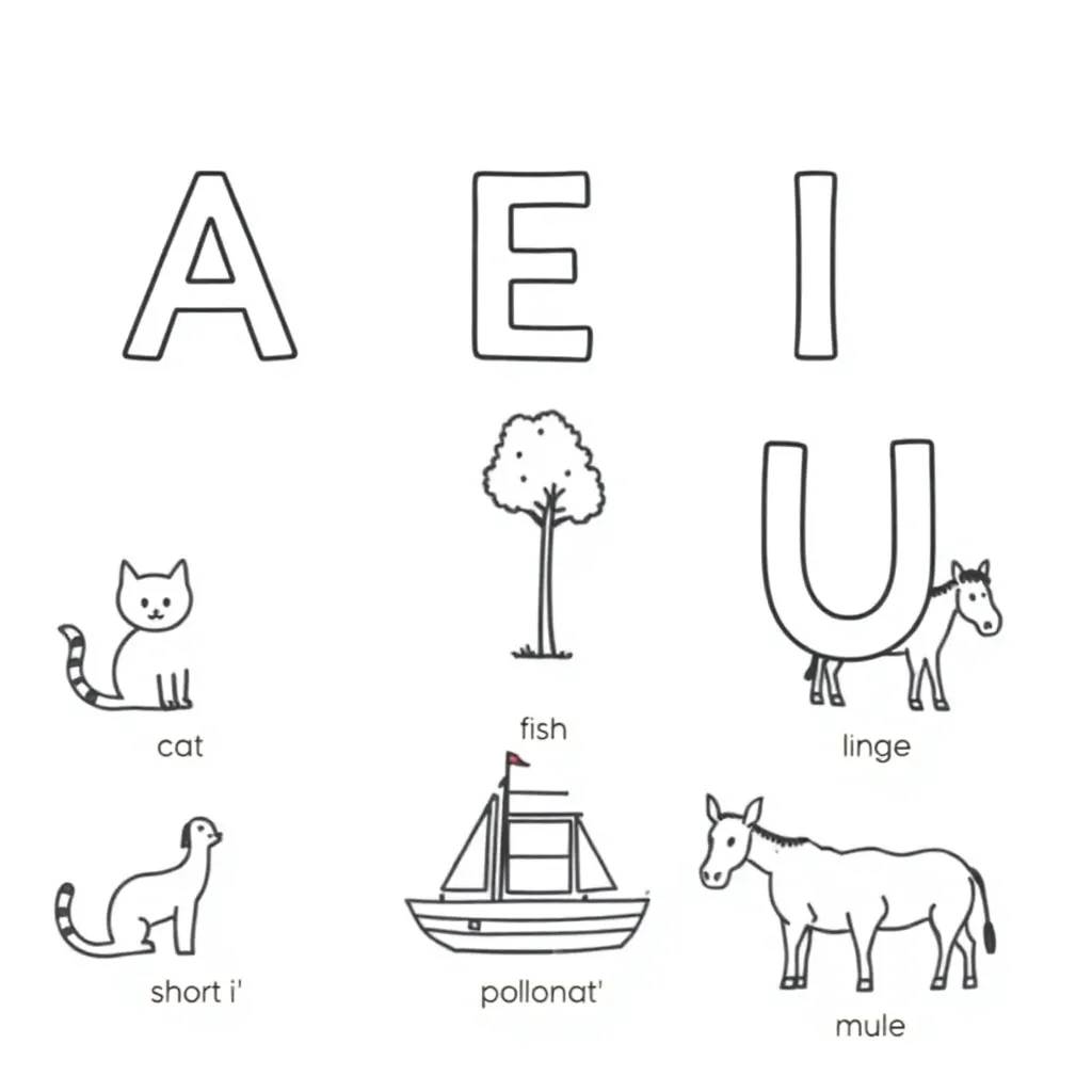 Vowels illustration