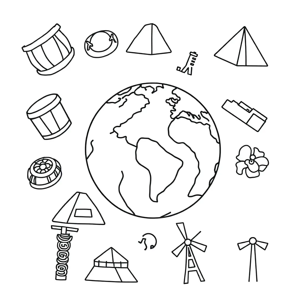 Books and writing illustration