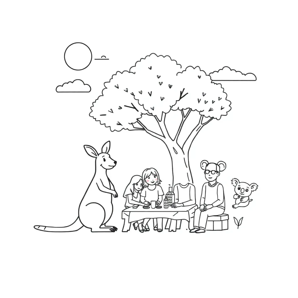 Family reading together