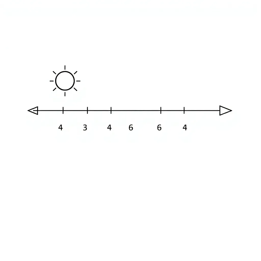 Happy numbers on a number line