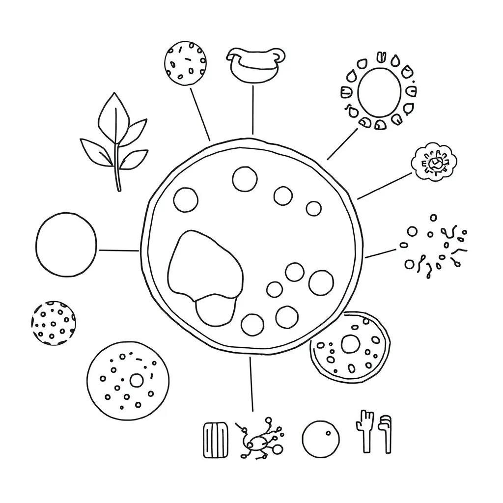 Cell structure diagram