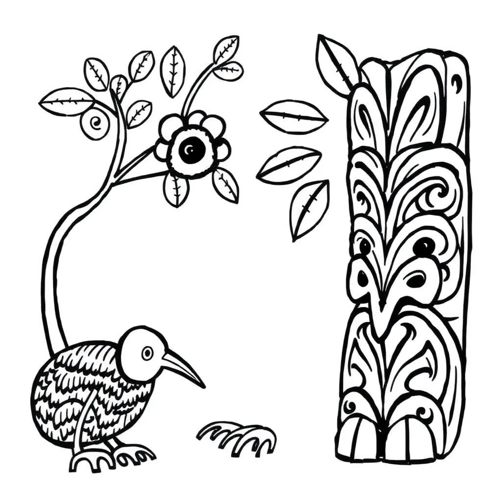 Story book with characters illustration
