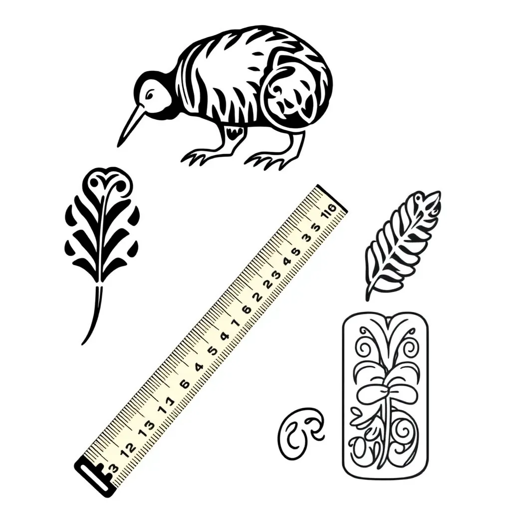 Ruler and measuring tools illustration